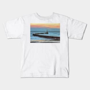 Roker Pier and Lighthouse Sunderland Kids T-Shirt